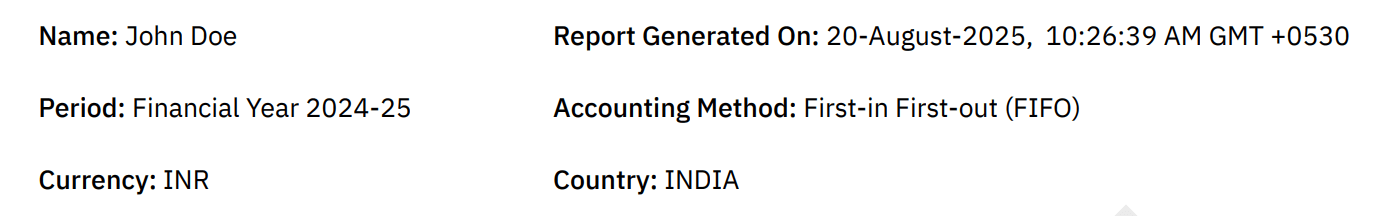 Detailed Beginning of Year Balance of Assets Report