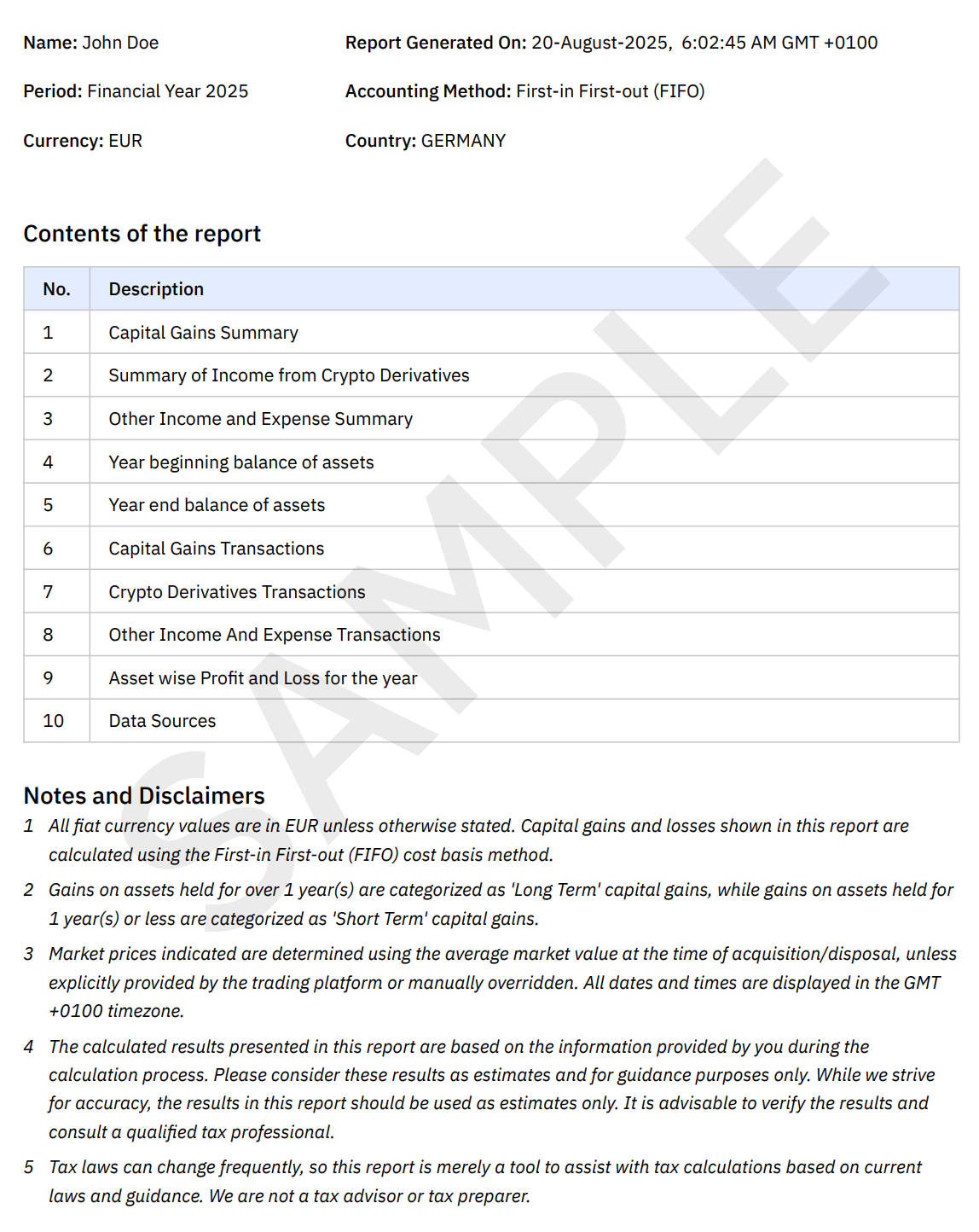 Complete Tax Report Germany Cover Page