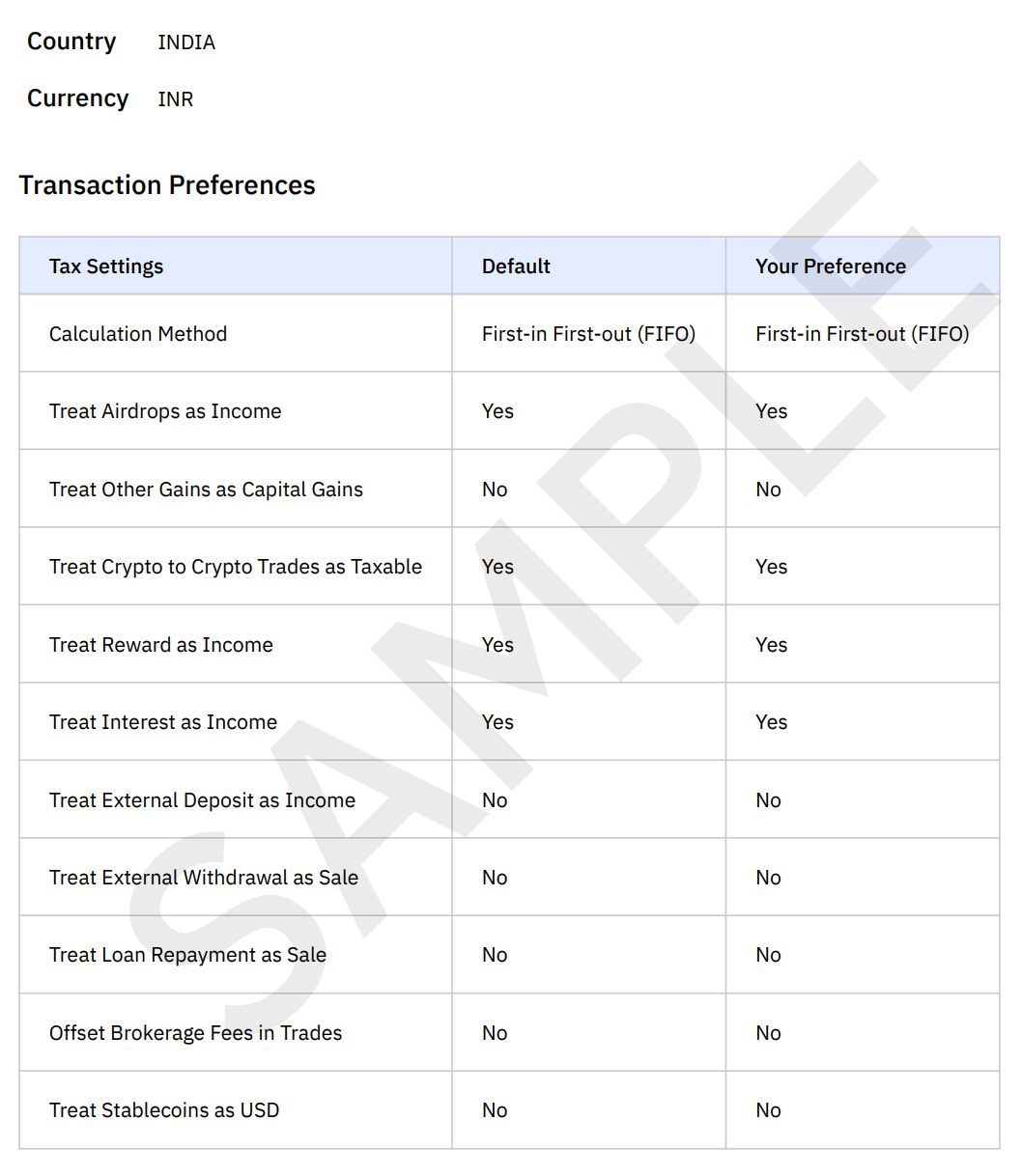 Tax Settings and Customizations