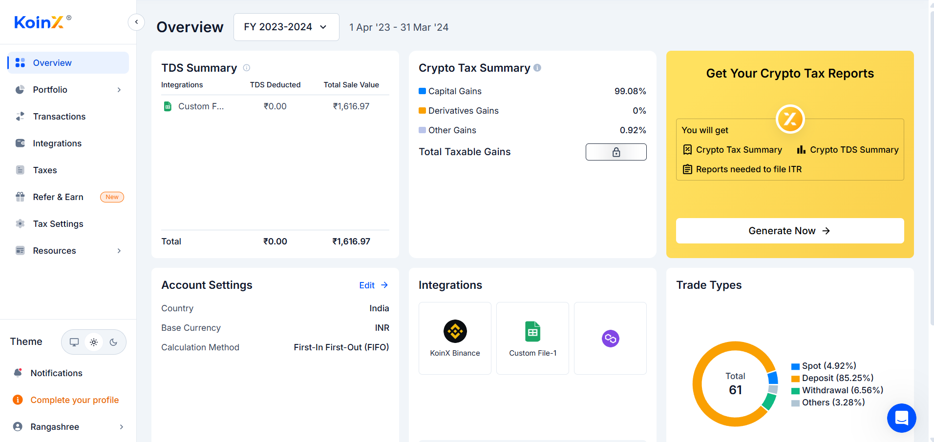 Access Your Overview