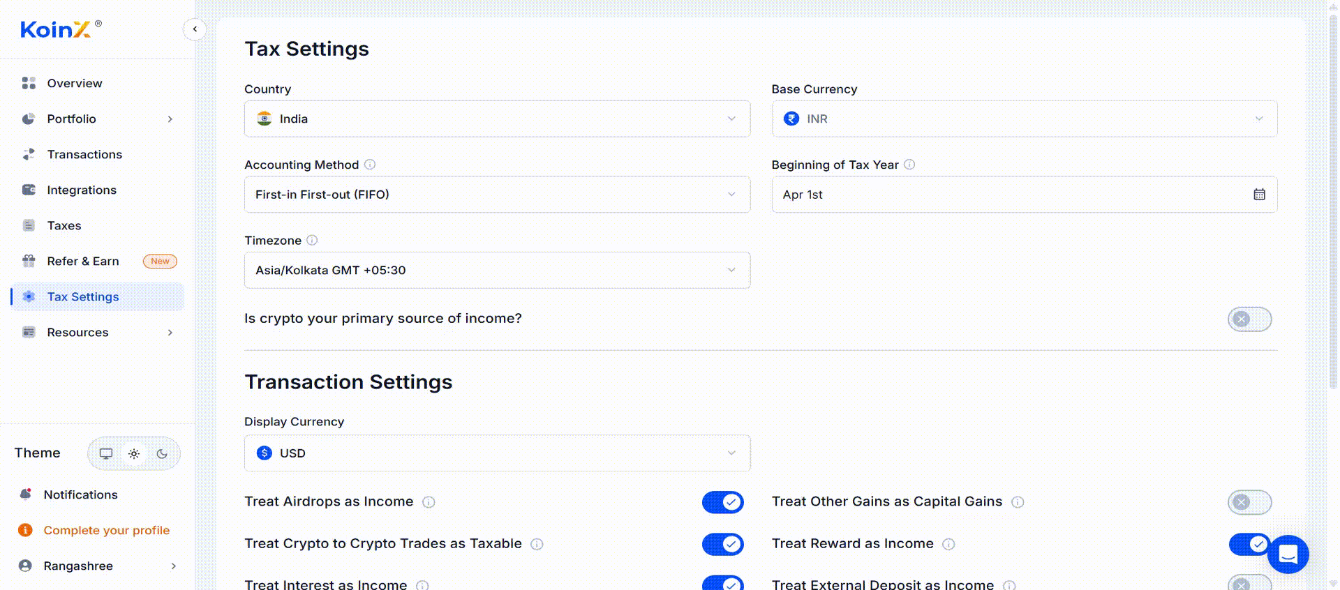 Select Your Accounting Method