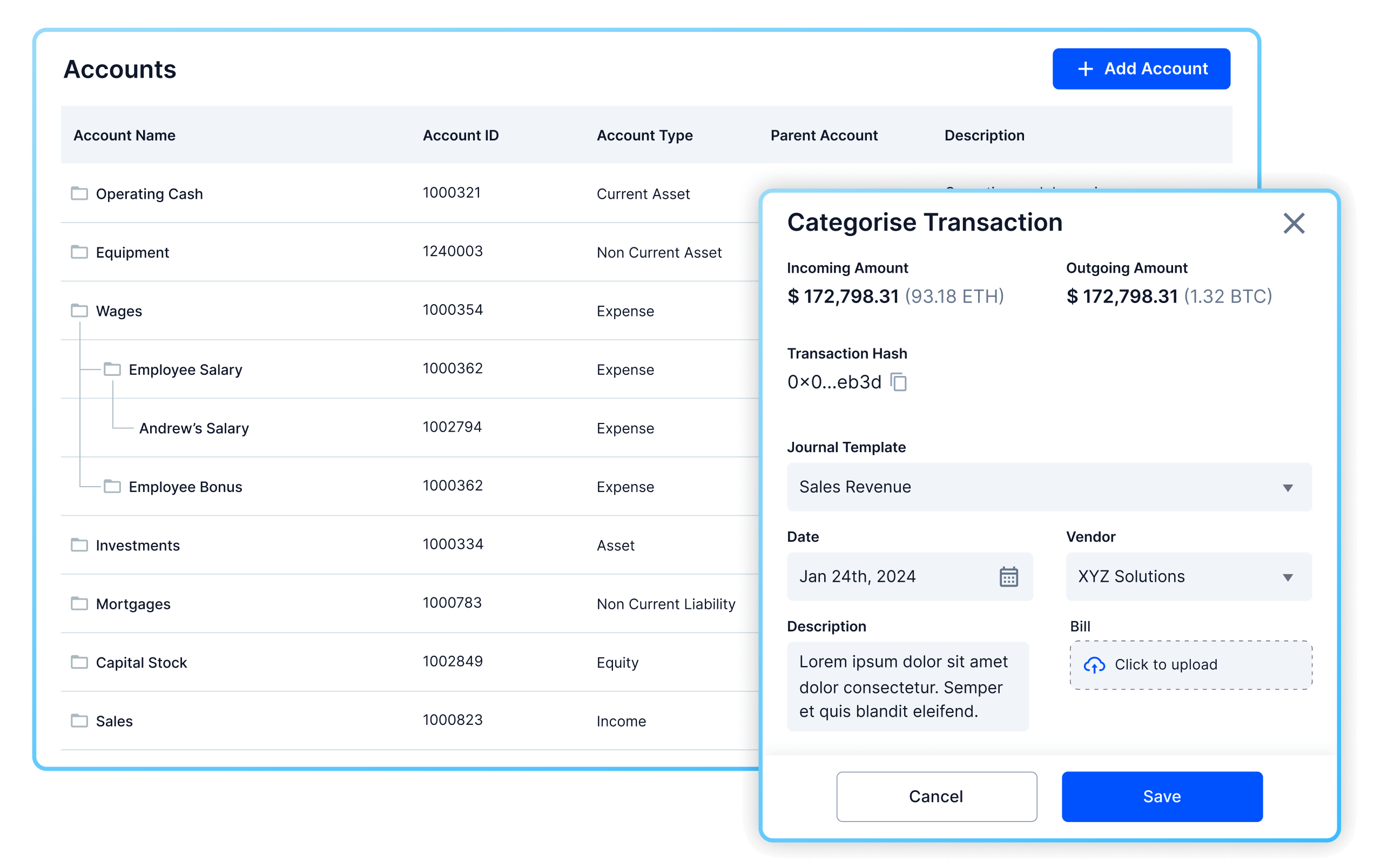 Financial Institutions screen image